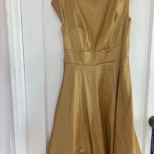 NWT ModCloth Gold Dress size 2